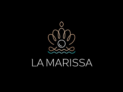 La Marissa boutique boutique logo clever dress fashion fashion boutique fashion logo fashion store giletroja logo logo design minimalism online boutique pearl pearl logo pearl shell sea sea shell shell woman logo