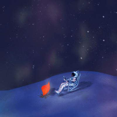 Veillée Astrale animation illustration procreate