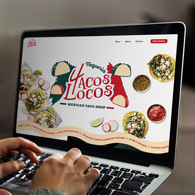 Website - 4 Tacos Locos design food graphic design graphics mexican web web design website