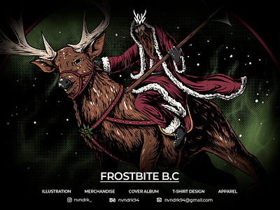 FROSTBITE B.C BAND art artwork branding cloth clothing design graphic design illustration merch