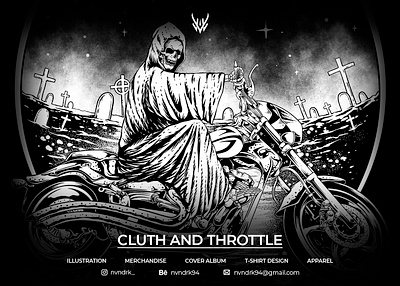 CLUTH AND THROTTLE art artwork branding cloth clothing design graphic design illustration merch