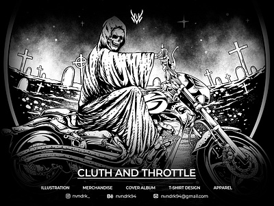 CLUTH AND THROTTLE art artwork branding cloth clothing design graphic design illustration merch