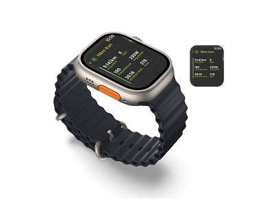 Running App for Smart Watch ui