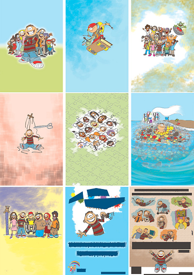 CALENDAR ILLUSTRATIONS FOR CHILDREN’S RIGHTS design graphic design illustration