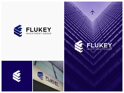 Flukey Investment Group Logo Design adobeillustrator branding brandlogo creativelogo graphic design investment logo logodesign realestate