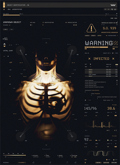 Unknown Object 3d aftereffects cinema4d fui graphic design gui hud illustrator interface motion graphics screengraphics ui userinterface ux vector