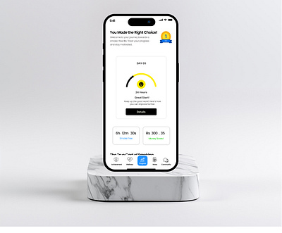 ChainBreak - Quit Smoking App app appdesign design mobileapp quitsmoking ui