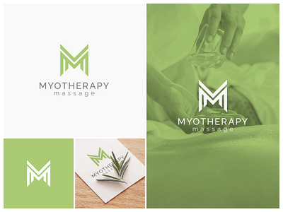 Myotherapy Massage Logo Design branding creativelogo graphic design health icon letter logo logodesign m logo massage relaxion therapy wellness