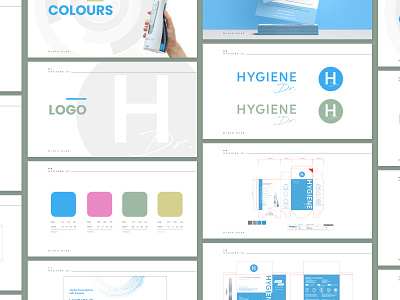 Logo and Branding Design for Dr. Hygiene blue brand branding colors denatal design digital digital art font fonts graphic design healh health identity branding illustration logo paster colors tyography ui