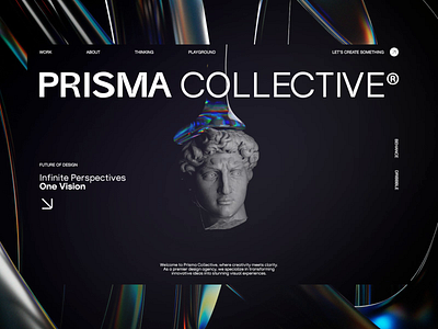 Prisma Collective Website 3d agency animation design graphic ui ui design ui interface user experience user interface ux ux design web web design website