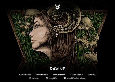 RAVINE BAND #1 art artwork branding cloth clothing design graphic design illustration merch