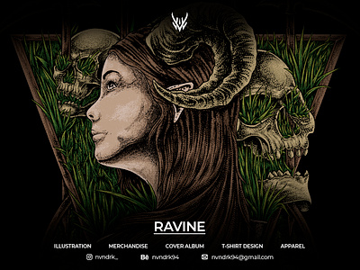 RAVINE BAND #1 art artwork branding cloth clothing design graphic design illustration merch