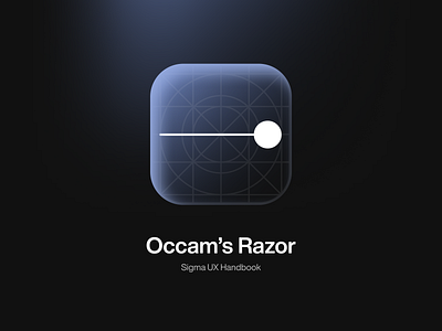 Occam's Razor in UX design occams razor sigma ui ui design ux ux design