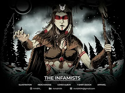 THE INFAMISTS BAND art artwork branding cloth clothing design graphic design illustration merch
