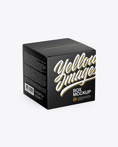 Free Download PSD Glossy Paper Box Mockup branding mockup