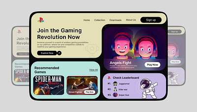 Gaming Desktop UIUX design app application branding design graphic design illustration mobile app ui