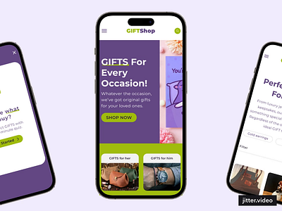 GIFTShop - webshop design product design ui ux webshop