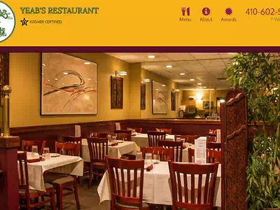 YEAB'S Restaurant client project food and dining frontend development interactive design menu design modern web development responsive design uiux user experience visual design web application web design