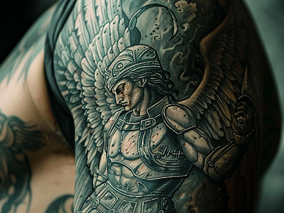 St. Michael Tattoo Design imagella inking michael tattoo st michael st michael tattoo tattoo tattoo download tattoo subscription