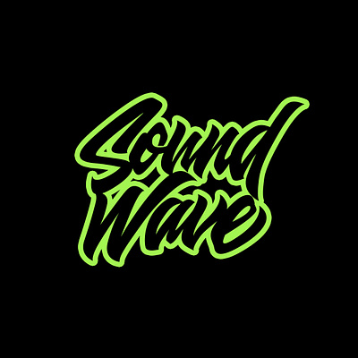 Sound Wave artwork basketball beast beer branding brush calligraphy design graphic design hand lettering handlettering hip illustration lettering logo logotype sound trap typography vector