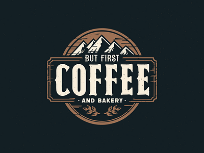 But First Coffee and Bakery branding coffee design graphic design illustration logo typography wildwildwest