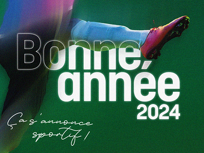 Voeux 2024 : Ça s'annonce sportif ! 2024 affiche banderole branding carte de voeux design espace graphic design graphisme kakémono logo sport évènementiel