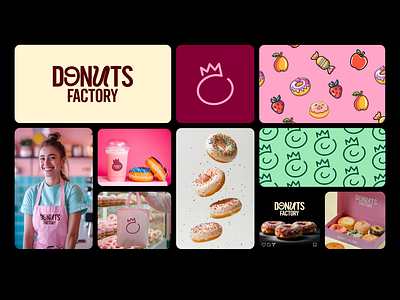 Donuts Factory - Identity Visual brand branding design donuts graphic design identity identity visual logo logo design logo donuts
