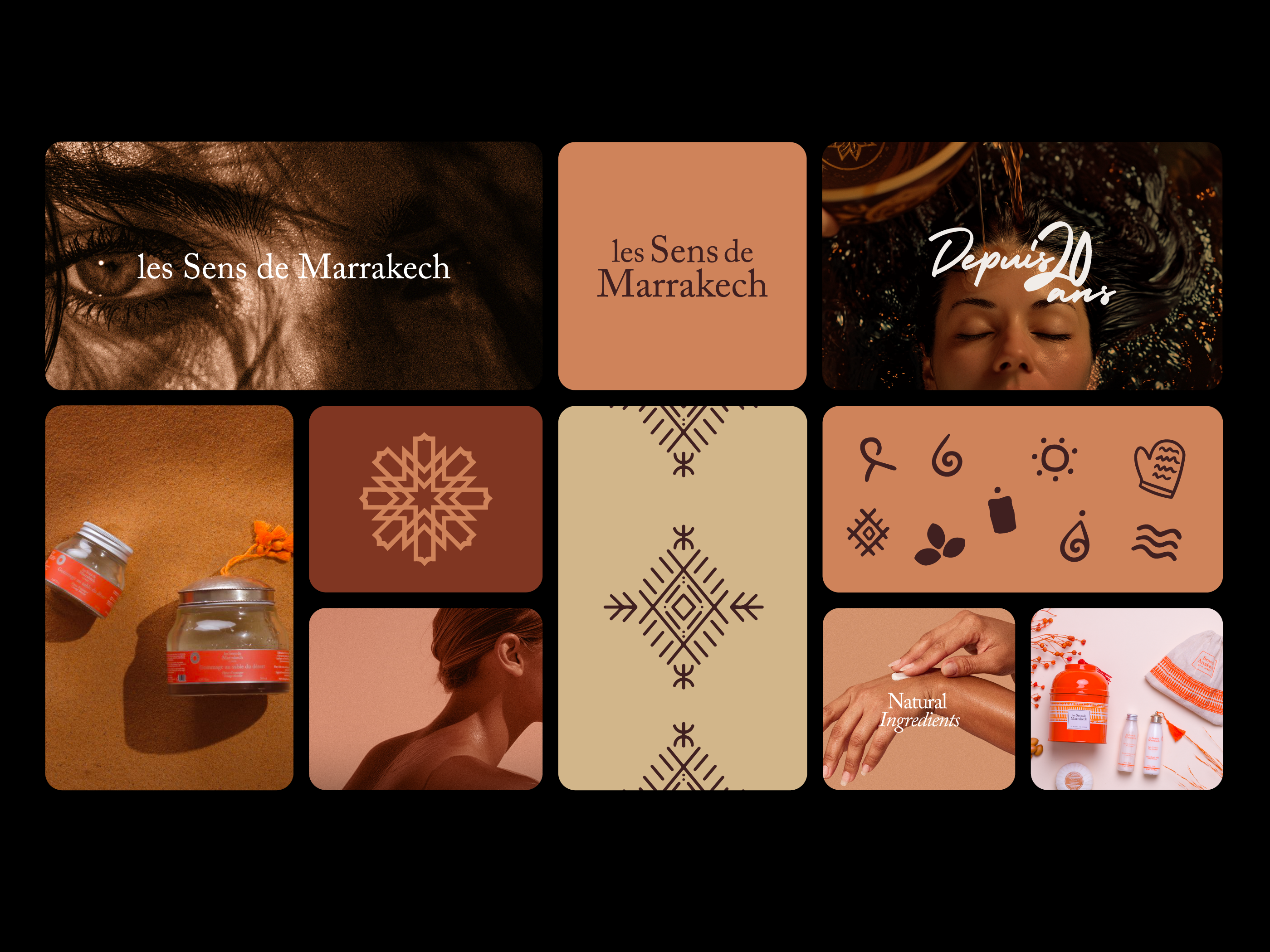 Les Sens de Marrakech - Rebranding africa brand branding design graphic design identity identity visual logo logo design marrakech morocco north africa rebranding vibe