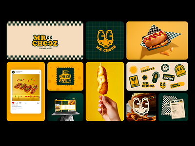 Mr Cheez - Rebranding brand branding burger cheese corndog design hotdog identity visual logo logo design logofolio rebranding restaurant restaurant logo