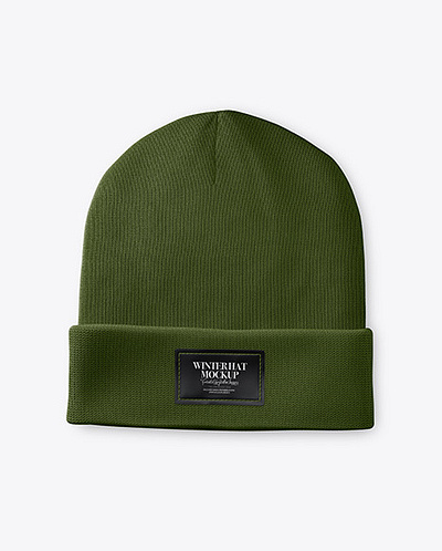Free Download PSD Winter Hat Mockup branding mockup