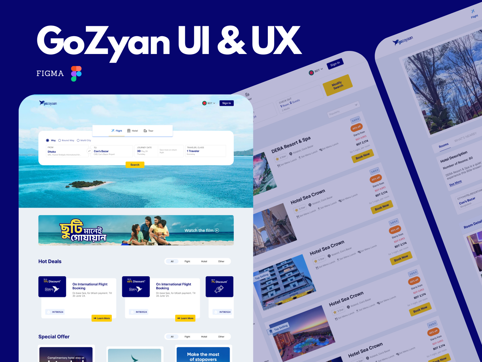 Go Zyaan - Travel UI & UX figma tour ui figma ui design tour tourist web ui travel travel ui travel ui design ui