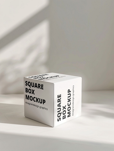 Square Box - Free Mockup anagramdesign box box mockup free free mockup free template freebie freebies mockup psd square box