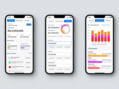Financial Management App digital bank expense management finance mobile app fintech mobile mobile banking mobile finance money payment app personal banking personal finance
