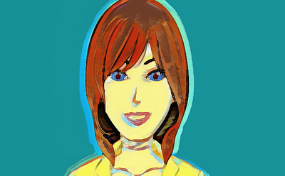 portrait of a girl digital art face girl head woman