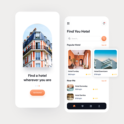 Hotel Booking Mobile Apps - UI Design branding graphicdesign hotelapps hotelbooking mobileapps uidesign uiinspiration uiux uiuxdesign userinterface