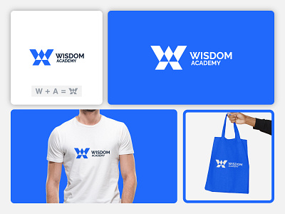 logo | logo design | wa letter academy brand mark branding letter logo logo logo design trendy wa letter