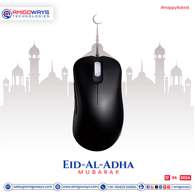 Eid ul Adha Mubarak. 🌙✨🕌 amigoways amigowaysappdevelopers amigowaysteam