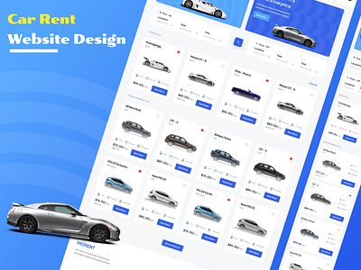 Car Rent Website 3d animation branding design figma graphic design illustration logo motion graphics ui