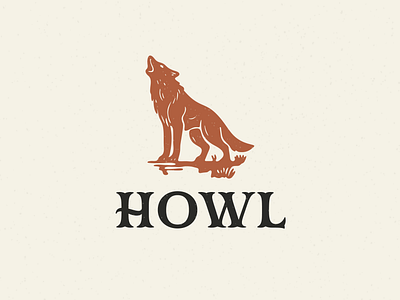 Wolf Howl branding design graphic design illustration logo type typography vector wolf