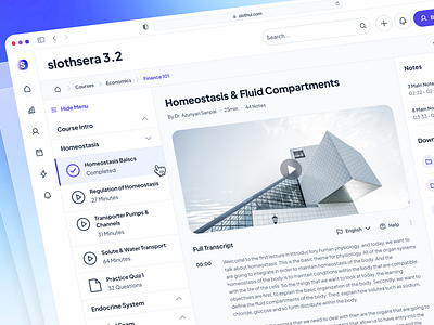 slothUI - World's Laziest Design System - Online Course UIUX clean course catalog course ui dashboard dashboard ui design system e learning figma gradient minimal modern online course online course app purple slothui soft ui ui design ui kit