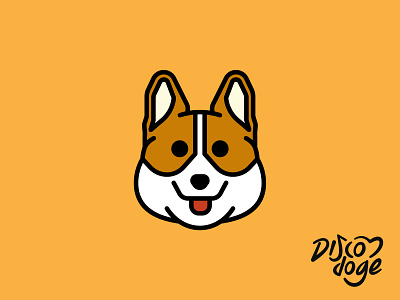 Corgi Dog animal apparel branding brown corgi design digital dog editorial front icon illustration indonesia logo minimal pet shop vector white yellow