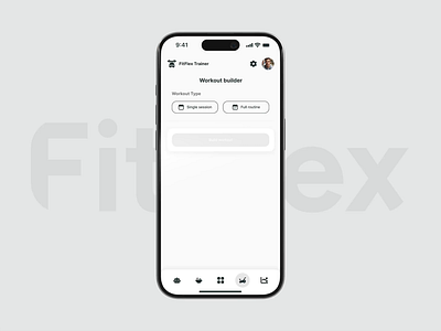 FitFlex - Build a workout animation animation app mobile app motion graphics ui