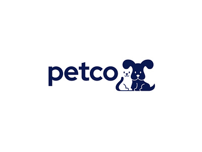 Petco. My redesign brand branding cat design dog elegant graphic design illustration logo logo design logo designer logodesign logodesigner logotype modern negative space negativespace pet petco pets