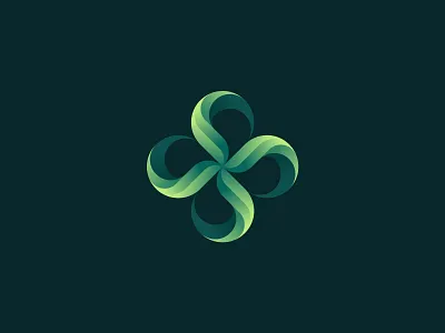 Double Infinity boundless curve endlesss flower forever geometric gradient logo icon infinite infinity limitless logo loop mark symbol