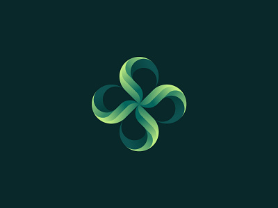 Double Infinity boundless curve endlesss flower forever geometric gradient logo icon infinite infinity limitless logo loop mark symbol