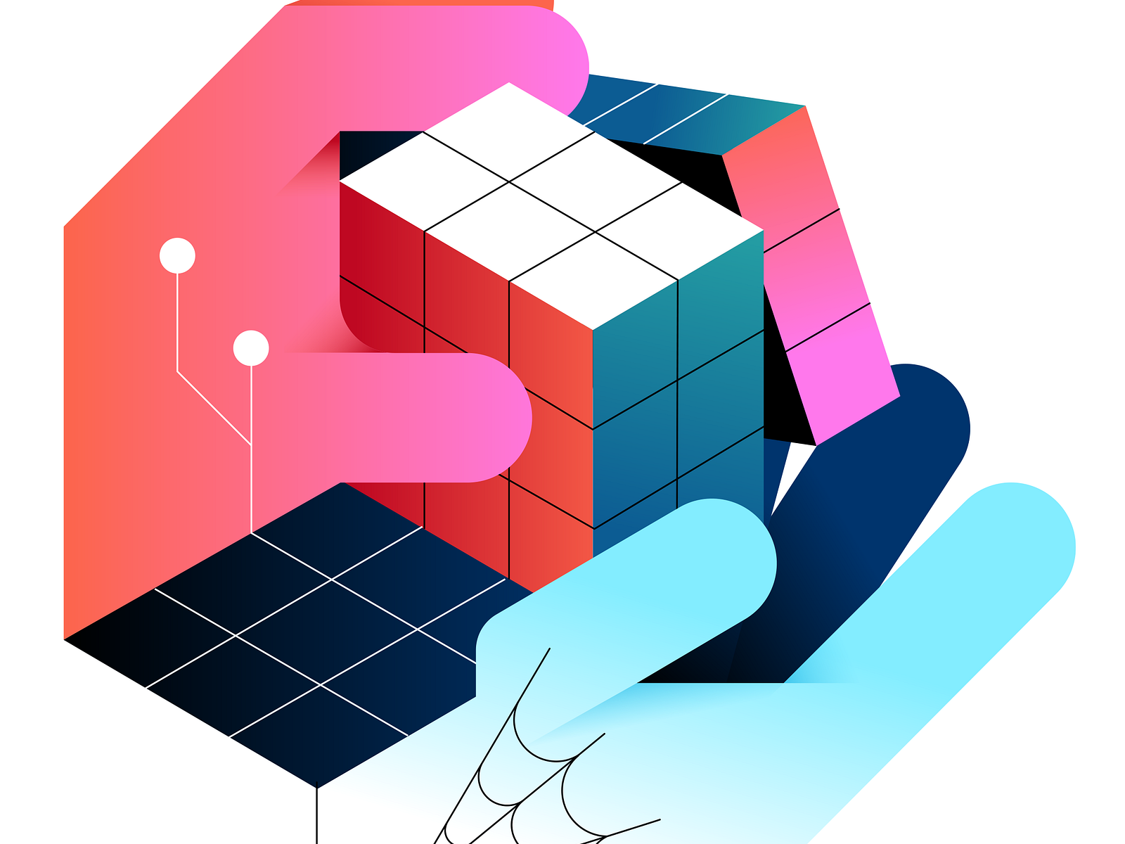 Rubiks Cube by koivo on Dribbble