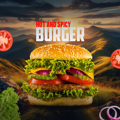 Burger Manipulation adobe illustrator adobe photoshop branding design graphic design manipulation vector