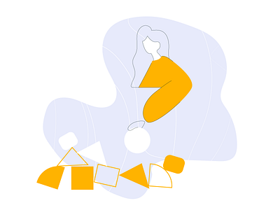 Play character design flat illustration play yellow