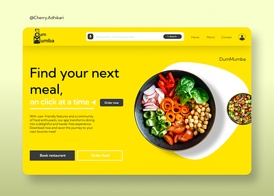 Dummumba- food website food graphic design logo ui web design