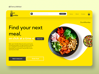 Dummumba- food website food graphic design logo ui web design